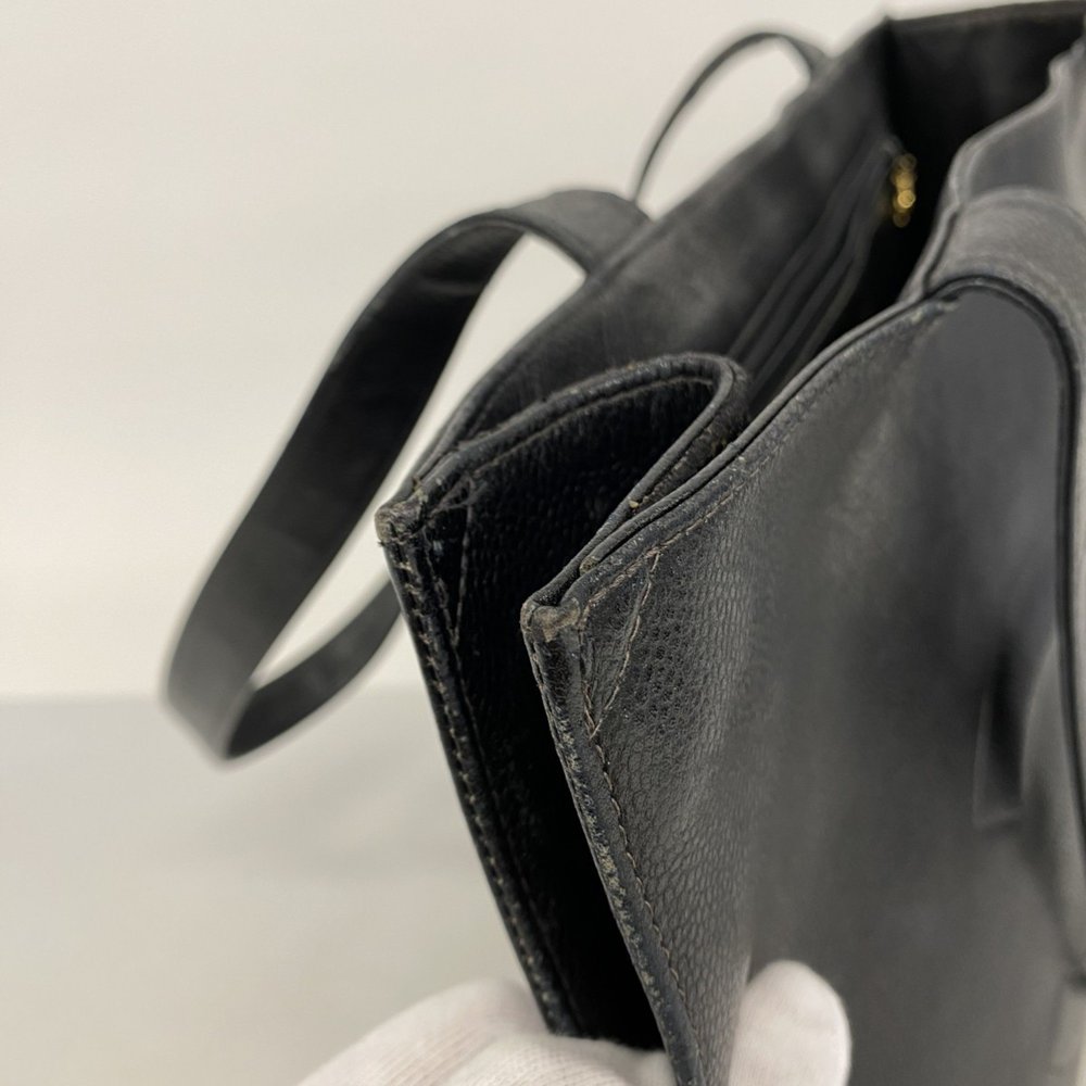 CHANEL Black Caviar Leather Tote Bag - Picture 7 of 12